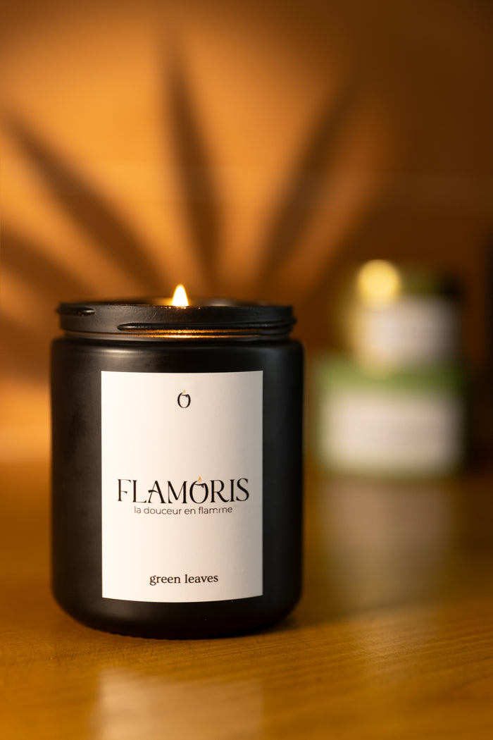 Green Leaves – Bougie Parfumée Fraîcheur Verte & Naturelle